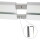 Vorhangschiene Aluminium Weiß "1 Lauf" 120cm