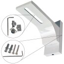 Vorhangschiene Aluminium (inkl. Wandträger) Weiß "1 Lauf" 210cm (90cm + 120cm)