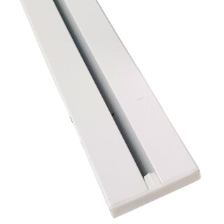 Vorhangschiene Aluminium Weiß "1 Lauf" 240cm (2x120cm)