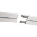 Vorhangschiene Aluminium Weiß "1 Lauf" 240cm (2x120cm)