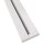 Vorhangschiene Aluminium Weiß "1 Lauf" 240cm (2x120cm)