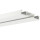 Vorhangschiene Aluminium Weiß "1 Lauf" 300cm (120cm + 2x90cm)