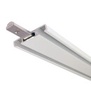 Vorhangschiene Aluminium Weiß "2 Lauf" 240cm (2x120cm)