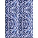 Flauschvorhang 120x220 Meliert blau - weiß - silber
