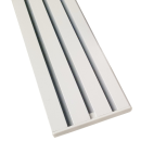 Vorhangschiene Aluminium Weiß "3 Lauf" 180cm ( 2x90cm )