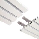 Vorhangschiene Aluminium Weiß "3 Lauf" 180cm (2x90cm)
