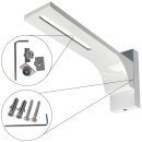 Vorhangschiene Aluminium (inkl. Wandträger) Weiß "3 Lauf" 330cm (90cm + 2x120cm)