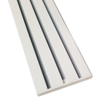 Vorhangschiene Aluminium Weiß "3 Lauf" 390cm (120cm + 3x90cm)