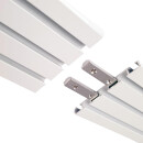 Vorhangschiene Aluminium Weiß "3 Lauf" 390cm (120cm + 3x90cm)