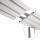 Vorhangschiene Aluminium Weiß "3 Lauf" 390cm (120cm + 3x90cm)