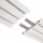 Vorhangschiene Aluminium Weiß "3 Lauf" 390cm (120cm + 3x90cm)