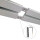 Vorhangschiene Aluminium Silber "1 Lauf" 90cm