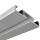 Vorhangschiene Aluminium Silber "1 Lauf" 90cm