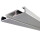 Vorhangschiene Aluminium Silber "1 Lauf" 90cm