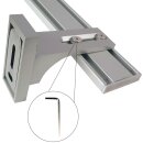 Vorhangschiene Aluminium (inkl. Wandträger) Silber "1 Lauf" 360cm (3x120cm)