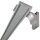Vorhangschiene Aluminium (inkl. Wandträger) Silber "2 Lauf" 120cm