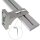 Vorhangschiene Aluminium (inkl. Wandträger) Silber "2 Lauf" 120cm