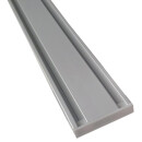 Vorhangschiene Aluminium Silber "2 Lauf" 120cm