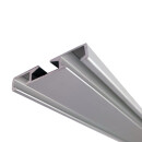 Vorhangschiene Aluminium Silber "2 Lauf" 120cm
