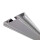 Vorhangschiene Aluminium Silber "2 Lauf" 120cm