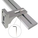 Vorhangschiene Aluminium (inkl. Wandträger) Silber "2 Lauf" 180cm (2x90cm)