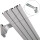 Vorhangschiene Aluminium (inkl. Wandträger) Silber "2 Lauf" 210cm (90cm + 120cm)