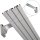 Vorhangschiene Aluminium (inkl. Wandträger) Silber "3 Lauf" 180cm (2x90cm)