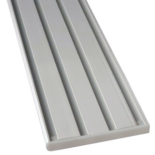 Vorhangschiene Aluminium Silber "4 Lauf" 480cm (4x120cm)