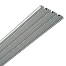 Vorhangschiene Aluminium Silber "4 Lauf" 480cm (4x120cm)