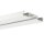 Aluminium Vorhangschiene "Weiß -1/2 Lauf" - 90cm