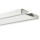 Aluminium Vorhangschiene "Weiß -1/2 Lauf" - 90cm