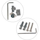 Wandträger für "Weiß - 3/4 Lauf" Aluminium Vorhangschiene