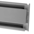 Seitendeckel für "Silber - 1/2 Lauf" Aluminium Vorhangschiene