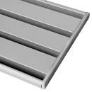 Seitendeckel für "3/4 Lauf - Silber" Aluminium Vorhangschiene