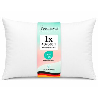 Füllkissen 40x60cm Innenkissen mit Premium Mikrofaserfüllung und -bezug