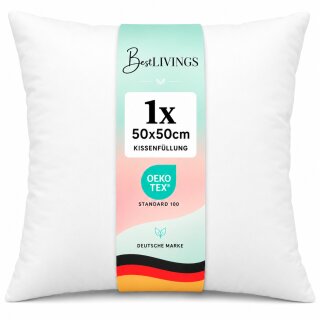 Füllkissen 50x50cm Innenkissen mit Premium Mikrofaserfüllung und -bezug