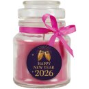 Duftkerze im Glas "Neujahr" Lavendel Bonbonsglas 120 g