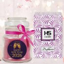 Duftkerze im Glas "Neujahr" Lavendel Bonbonsglas 120 g