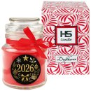 Duftkerze im Glas "Neujahr" Kirsche Bonbonsglas...