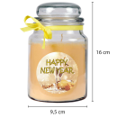 Duftkerze im Glas - Neujahr Creme - Bonbon 500gr ( 110h )