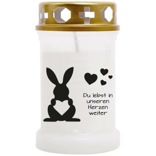 Grabkerzen für Kleintiere 40 Std Hase
