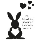 Grabkerzen für Kleintiere mit Motiv Hase 170h