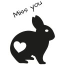 Grabkerzen für Kleintiere mit Motiv Kaninchen 170h