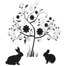 Grabkerzen für Kleintiere mit Motiv Hase & Kaninchen 170h