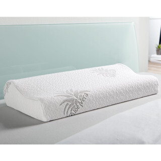 Nackensttzkissen Visco 60x30x10/7cm "Aloe Vera" mit Ge