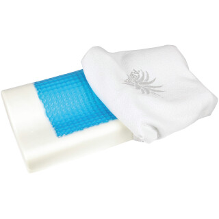 Nackensttzkissen Visco 60x30x10/7cm "Aloe Vera" mit Ge