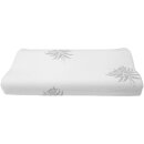 Nackenstützkissen Visco 60x30x10/7cm "Aloe Vera" mit Gel Einlage