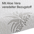 Nackenstützkissen Visco 60x30x10/7cm Aloe Vera