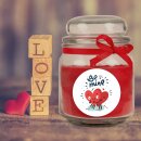 Duftkerze im Glas - Valentinstag Bonbon 300gr (70h) Be mine