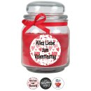 Duftkerze im Glas - Valentinstag Bonbon 300gr (70h) Be mine